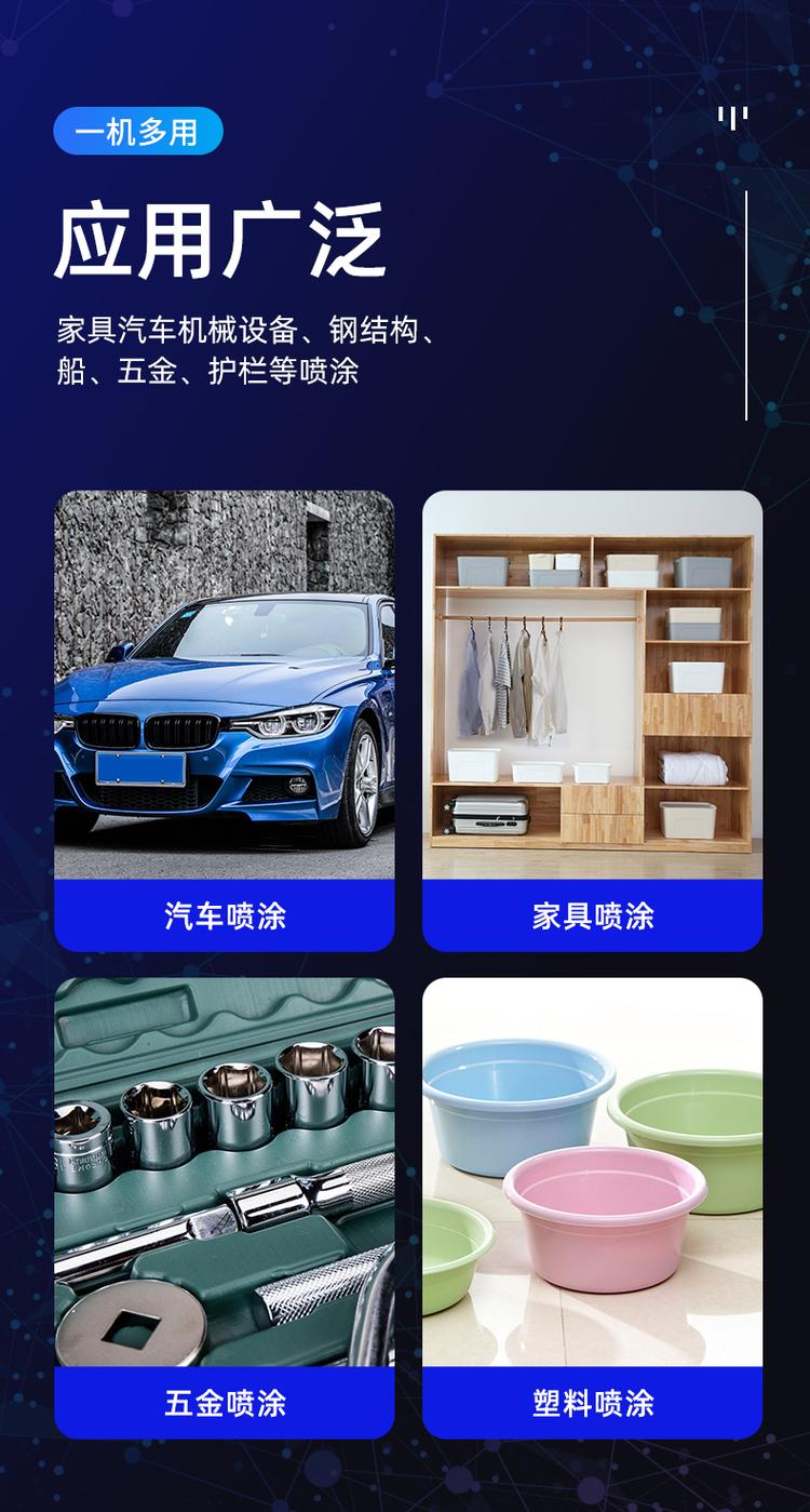 德国汽车喷漆枪 油漆喷涂工具 上下壶高雾化省漆钣金喷枪