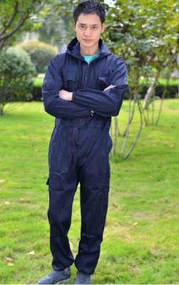 连体工作服长袖劳保服防尘